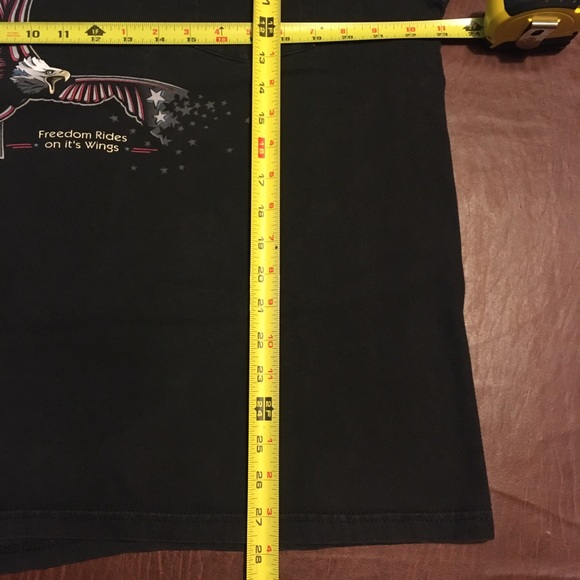 Vtg ‘97 Harley Eagle Pocket Tee Red White Blue 90s XL - Picture 9 of 9